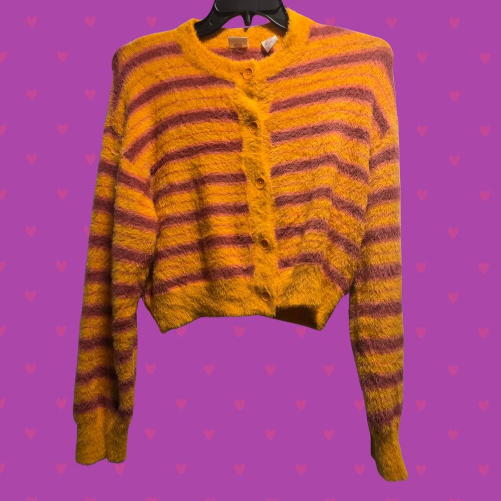 LEVIS Cat Cardigan Sweater Size S